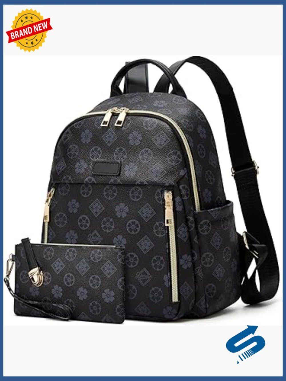 Mini Faux Leather Backpack Purse for Women Daypack Travel Bag